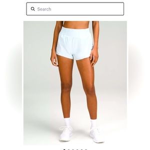 Lululemon hotty hot high rise lined 2.5 inch short